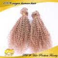 Wholesale vierge brésilienne cheveux bouclés weave couleur # 33 top qualité